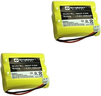Synergy Digital Cordless Phone Batteries, Works with Vtech ia5874 Cordless Phone, Combo-Pack Includes: 2 x SDCP-C308 Batteries