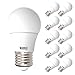 Sunco 10 Pack A15 Light Bulb LED, Dimmable Refrigerator Appliance Bulbs, 800 LM, 8W (60W Equivalent), 6000K Daylight Deluxe, E26 Medium Base, Instant On, Indoor Outdoor Lighting UL.