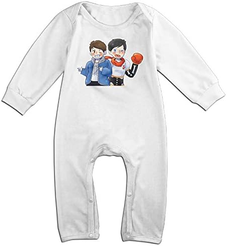 Kamici Inflant Game Charact Sans Long Sleeve Climb Clothes Romper White 24 Months