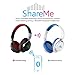 Mixcder ShareMe 7 Bluetooth Headphones, Wireless Headphones Over Ear with Shareme Function and Mic, Cozy Wireless Headset with Improved Bass Designed for Simultaneous Watching Movies / Listening Music