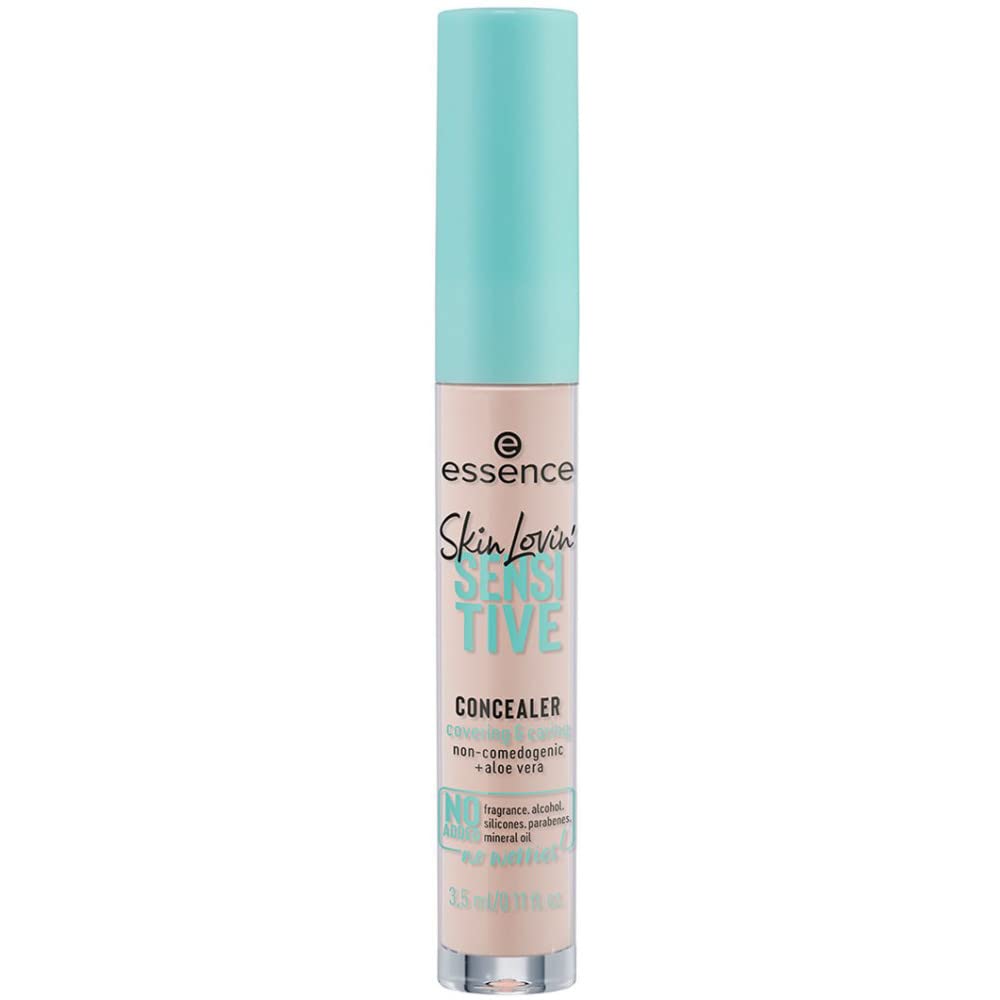 Essence Cosmetics Skin Lovin' SENSITIVE CONCEALER, moisturizing/hydrating, calming, for sensitive eyes/skin, natural (3,5ml)