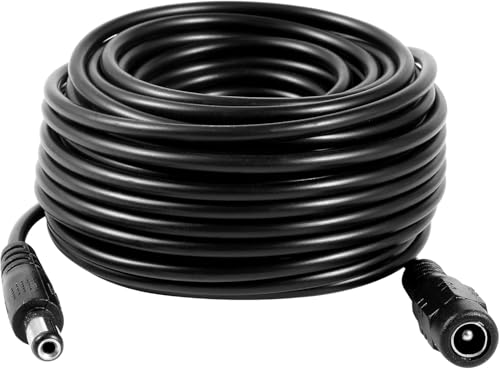 10Meters-33FT Dc 12v CCTV Power Extension Cable 2.1x5.5mm Power Cord for Security Camera CCTV