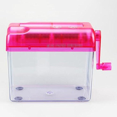 Home Mart Office MiNi Manual Type Shredder Hand Shredder Hand Shredder Cross Cut - Thumbnail 5