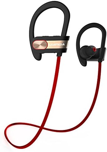 UKINDA Bluetooth Headphones, Bluetooth 4.1 Wireless Sport Earbuds HD Sound Quality IPX4 Sweatproof In-Ear Noise Cancelling Headset with Mic for Running Gym Jogging Workout