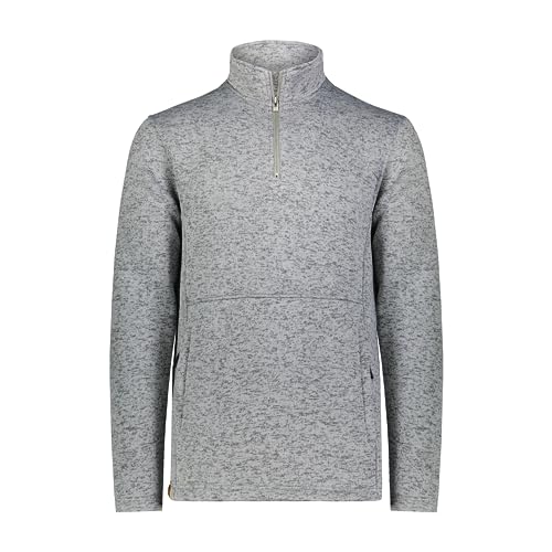 Holloway Alpine Sweater Fleece 1/4 Zip Pullover Graphite Heather S
