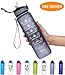 Giotto 32oz/22oz Leakproof BPA Free Drinking Water Bottle with Time Marker & Straw to Ensure You Drink Enough Water Throughout The Day for Fitness and Outdoor Enthusiasts