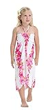 Girl Hawaiian Butterfly Dress in Pink Panel
