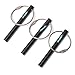 bayite Survival Drilled Ferrocerium Ferro Rod Flint Fire Starter Rods with Keychain Ring 3.14 Inch Pack of 3 primary