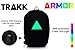 TRAKK ARMOR Smart App Enabled Bluetooth LED Light Outdoor Universal Backpack for Cycling/Hiking/Climbing/Running