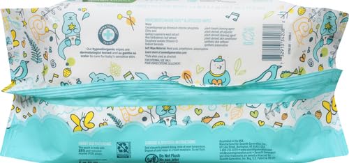 Seventh Generation Baby Wipes Sensitive Protection with Snap Seal Unscented Baby Wipes 64 Count