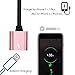 Dreamvasion l023 Dual 2-in-1 Lightning to Lightning Audio Headphone Splitter and Charging Cable for IPhone 7/7 Plus, Support Music and Calling, 92004