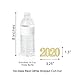 Gold Glitter 2021 - No-Mess Real Gold Glitter Cut-Out Numbers - 2021 New Year's Eve or Chinese New Year Party Confetti - Set of 24