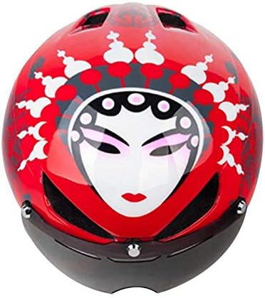 バイクのヘルメット 北京オペラ自転車ヘルメット男性 Womenmountainバイクワンピースアウトドアサイクリングヘルメットマスク磁気ゴーグル乗馬 ヘルメット 耐衝撃性 Women Color セットアップ