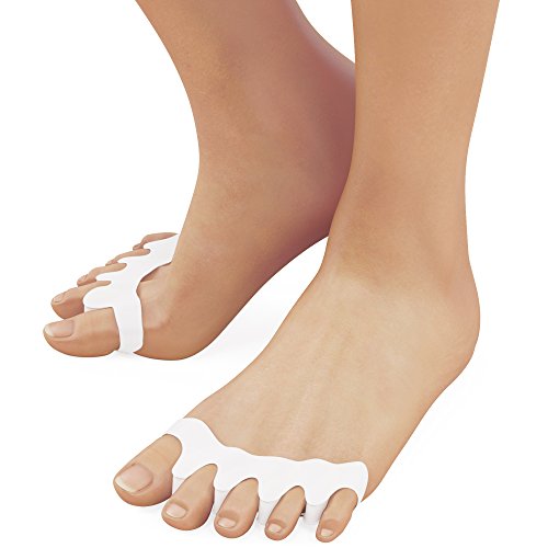 Toe Separators - Toe Straightener - Toe Spacers - Gel Toe Separator - Toe Separators for Bunions - Hammer Toe Straightener - Toe Seperators - 3 Pairs - Ballotte