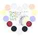 Langsprit Leak-Proof Reusable Bamboo Nursing Pads(14 Pack),Super Absorbent Washable Breast Pads with Laundry Bag (Multicolored, Contoured)