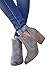 FISACE Womens Cute Cowboy Bootie Closed Toe Slip On Stacked Low Heel Western Ankle Boot