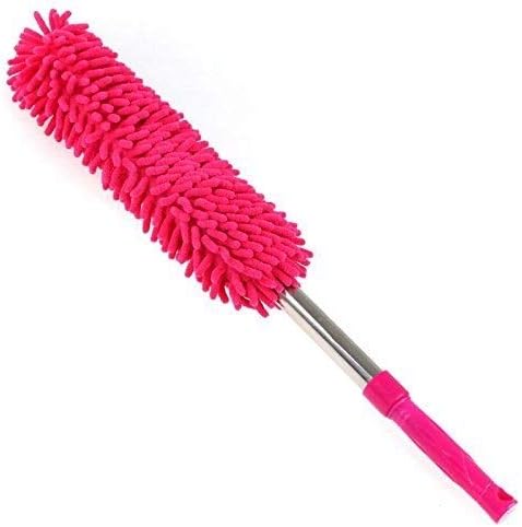 Nuestra Household Cleaning Tools Microfibre Scalable Chenille Telescopic Extendable Rod Duster Mop Dusting Brush Car (Random Colour)