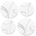Corelle Coordinates by Reston Lloyd Electric Stovetop Burner Covers, Set of 4, Simple Lines