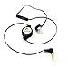 BLACK In-Ear Retractable Mono Headset Wired Single Earbud Earphone with Microphone for iPhone 6, 6 Plus 5S 5C 5 4S - Samsung Galaxy S6, S6 Edge, S5, S4, S3, S2, Mini - Galaxy Note 4 3 2 1 Edge - LG G2 G3 G4, Vigor, Optimus L90 - Google Nexus 6, 5, 4 - HTC ONE M8, M9, E8, Max, Remix, Desire