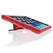 Apple iPad Air Gumdrop Stand iPad Air Red Gumdrop Cases Silicone Rugged Shock Absorbing Protective Dual Layer Cover Case