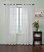 CurtainFresh Odor Neutralizing Sheer Voile Grommet Window Curtain for Bedroom or Living Room (1 Panel), 59 in x 95 in, White