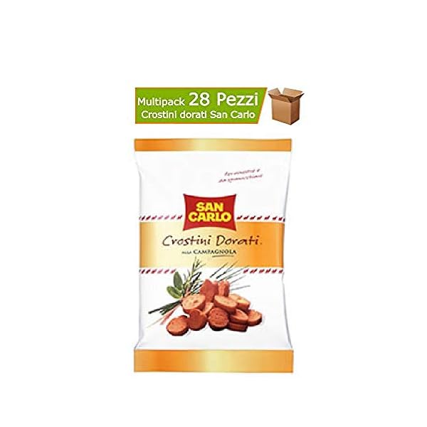 Crostini Dorati San Carlo Gusto Alla Campagnola 28 Confezioni Da 75 Grammi Ciascuna Supermercato Online Zero
