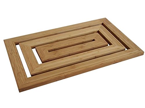 House & Homestyle Bamboo duckboard, Brown, H 2cm x W 58cm x D 35cm