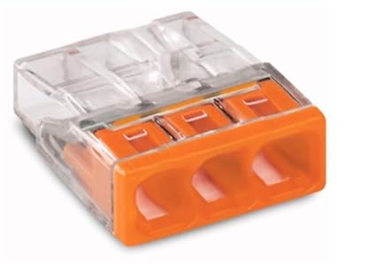 Verbindungsdosenklemme, 3-Leiter-Klemme, Compact Wago 2273-203, Menge wählbar (20 Stück)