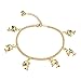 Star Jewelry Heart Ankle Bracelet For Women Gold Adjustable Beach Chain Anklet Foot Jewelry