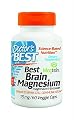 Doctor's Best Brain Magnesium Vegetarian Capsules, 75 mg, 60 Count (Pack of 3)