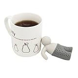 New Mr.Tea Infuse Loose Tea Leaf Strainer Herbal Spice Filter Diffuser Silicone