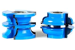 Amana Tool - SC592 2-Piece Carbide Tipped 3-Wing Stile & Rail Bead Exterior Door 2-7/8 Dia