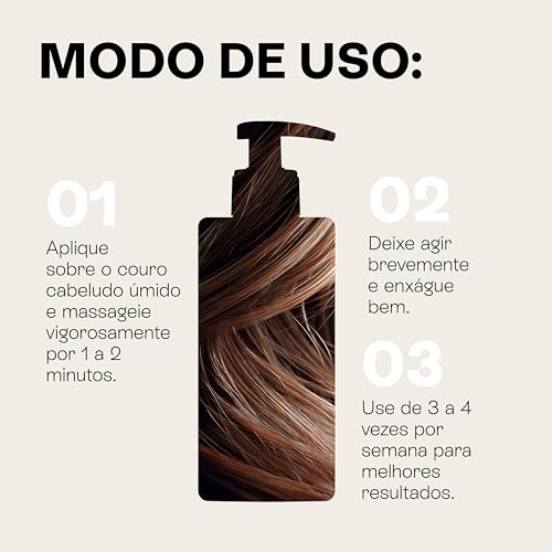 Shampoo Antiqueda com Babosa (Aloe Vera), Alecrim, Jaborandi, Rícino e Ginseng – Auxilia no Cuidado da Queda e no Fortalecimento Capilar – Vegano – 240 mL – Beauts