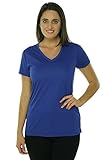 Nike Women's Regular Legend S/S V-Neck - Small - Space Blue
