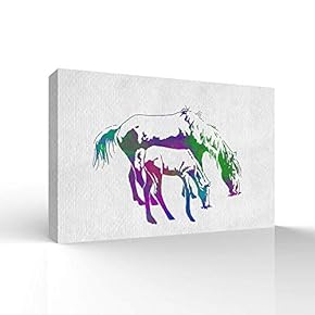 Canvas Wall Art for Living Room,Bedroom Home Artwork Paintings Abstract Animal Ready to Hang - 12x18 inches