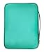 G.T. Luscombe Company, Inc. Armor of God Bible Cover & Book Cover | Oxford Cloth with Handle & Cross Emblem Zipper-Pull | 4 Pen Loops Inside Cover | Outside Pocket | Tiffany Blue Large 9 x 6.5 x 1.5”