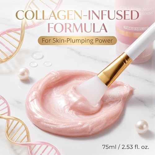 Yuri Collagen Night Wrapping Mask, Yuri Korean Beauty, Korean Beauty Collagen Night Wrapping Mask, Easy Peel off Facial Mask Skin Care Night Mask, Hydrating Firming Sleeping Mask (1pcs)