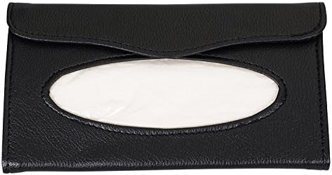 Fun n Shop Black Car Sun Visor Tissue Paper Box Case Auto Interior Decoration Accessories Holder