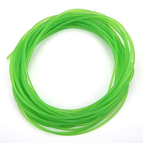 Polyurethane Round Belt Rough PU Transmission Belt for Drive (Green)(2mm*10m)