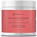 Indian Healing Clay With Charcoal Face Mask - Best For Blackheads And Acne Treatment - Calcium Bentonite Clay Mask - Facial Cleanser, Blackhead Remover, And Pore Minimizer