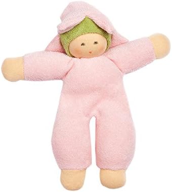 Nanchen Organic Cotton Doll "Blumenfee" Flower Fairy (Pink)