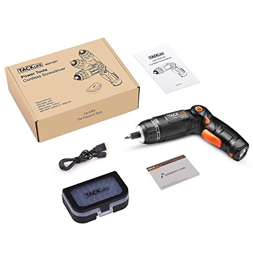 TACKLIFE Cordless Screwdriver, 3.6V 2.0Ah Electric Screwdriver
