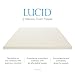 LUCID 3 Inch Ventilated Memory Foam Mattress Topper 3-Year Warranty - Cal King