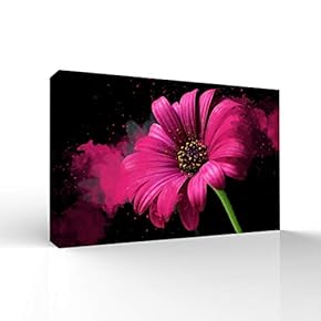 Canvas Wall Art Beautiful Flowers Pictures Home Wall Decorations for Bedroom Living Room Paintings Canvas Prints Framed - 12x18 inches