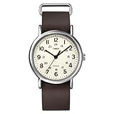Timex Weekender Full Size Analog Watch-Brown Leather