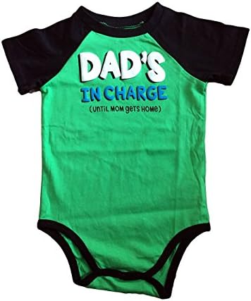 Okie Dokie Baby Boy Dad's in Charge Until Mommy Gets Home Bodysuit