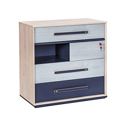 Cilek 20 40 1201 00 Trio 4 Drawer Dresser Light Gray Buy Online