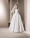 POP DESIGNER Two Tier Satin Veil with Ribbon Trim and Blusher Bridal Veil Ivory Elbow 204 (Ivory)