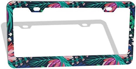 ナンバープレートフレーム アルミナンバーフレーム ナンバーカバー ナンバーホルダ ライセンスフレーム ナンバープレート フレーム グリーンフローラ カバー アクセサリー 普通車 軽自動車対応 2個セット 防水性 耐紫外線 耐久性 錆びにくい Tarunniketanpublicschool Com