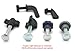 Fasten Tight Pet Carrier Fasteners - 8pk Clear Poly Carb Thumbnuts with Steel Bolts in 3 Sizes, Kennel Bolts Nuts